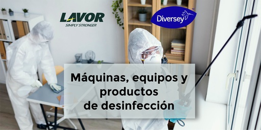 Máquinas, equipos y productos de desinfección